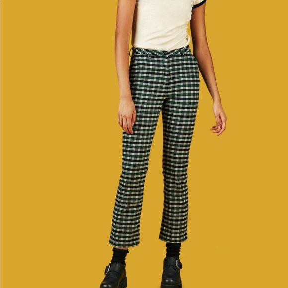unif yellow plaid pants